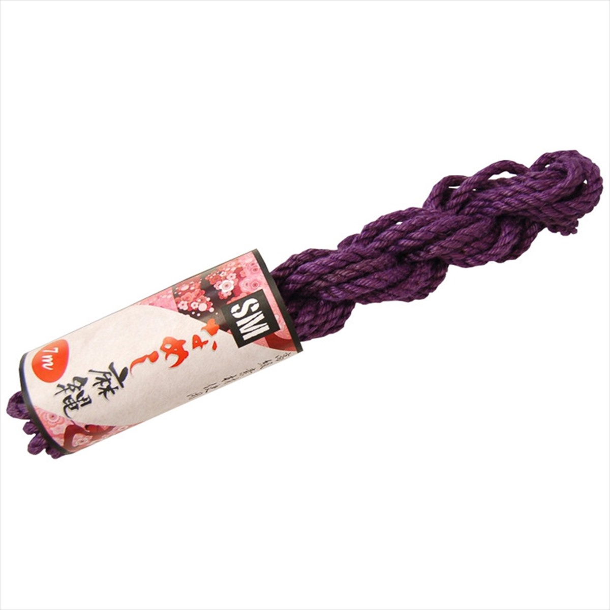 なめし麻縄(7m)紫